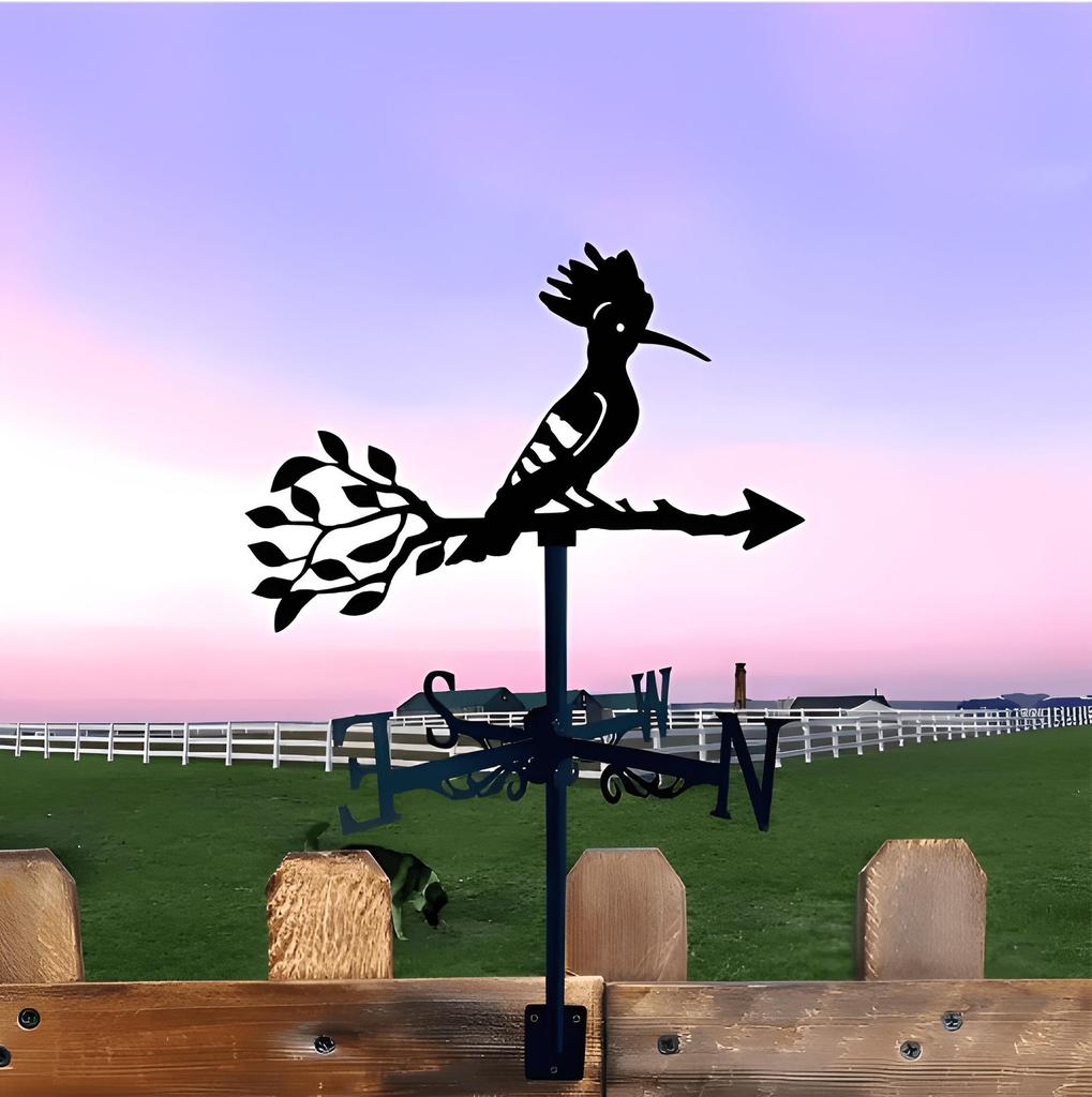 Декоративный железный флюгер - наружное украшение для металлической крыши