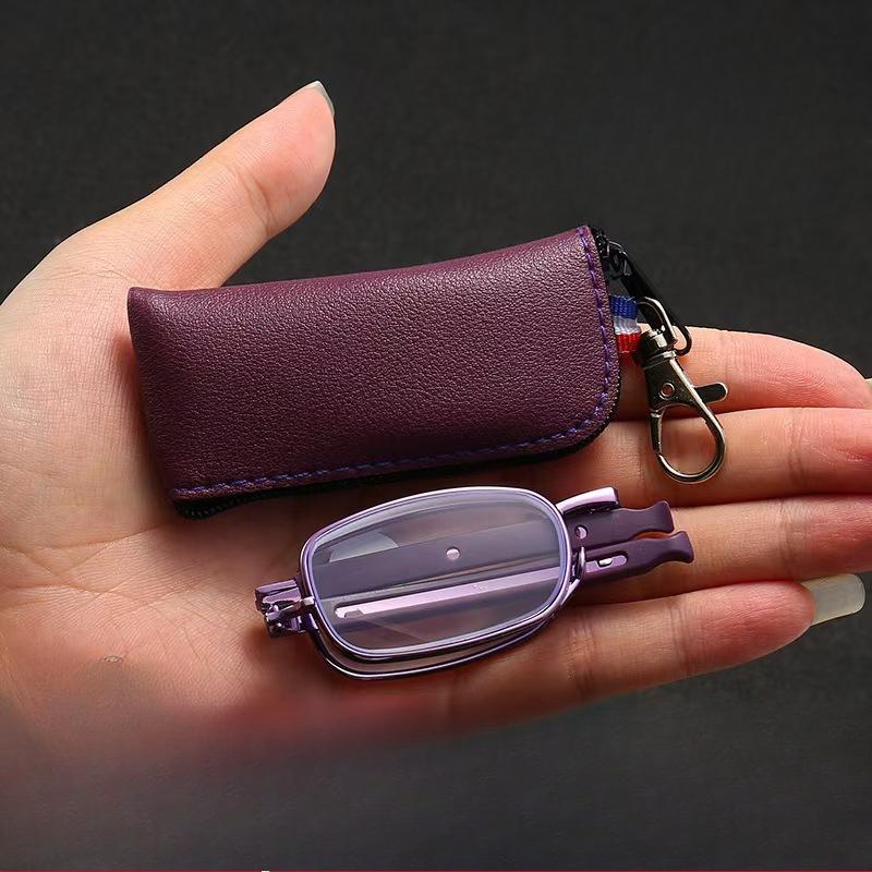 Foldable Telescopic Men Women Presbyopic Glasses Portable Bag Anti Blue Light Eyewear Reading Eyeglasses Men