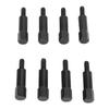 8pcs Car Valve Cover Bolt Nut Black Powder Coated Replacement for SBC Small Block 283 305 327 350 383 400 Engines