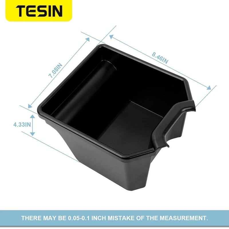 TESIN Car Rear Center Storage Box Organizer For Suzuki Jimny JB74 Interior Accessories Stowing Tidying