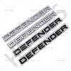 3D ABS DEFENDER Letter  Rear Trunk Car Logo Badge Stickers Decals Auto Door Fender Emblem Tailgate Stickers Styling Accessories