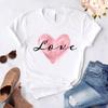 Women Tshirt Harajuku Love Graphic Fashion Female Tee Top White Ladies T-Shirt Casual Streetwear Tee Shirt Femme