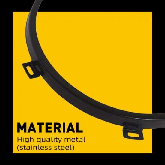 7-дюймовое кольцо крепежного кронштейна фары круглое для Jeep Wrangler JK JKU 07-18 EOA