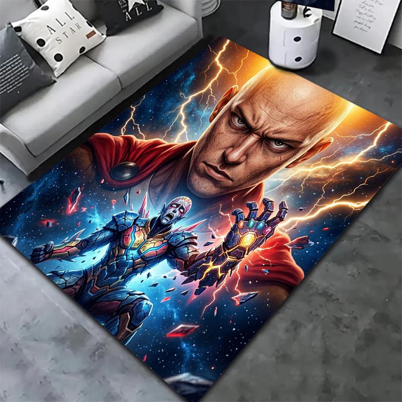 Onepunch Man Carpet Rug For Living Room Bedroom Home Sofa Decoration Kids Play Nonslip Floor Mat