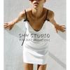 Spring New Sweet First Date Wind V Neck Camisole Silm Bowknot Decoration Short Dress 2180378