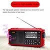 Многофункциональный FM-радио Портативный Bluetooth-динамик со светодиодным дисплеем Поддержка фонарика U-диск TF-карта AUX Дисплей времени Тексты песен