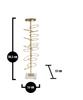 Candle Holder Rings Cm 14X13X50,5