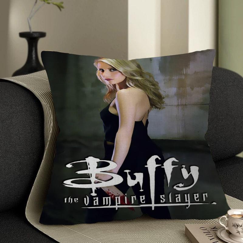 Buffy TV Series The Vampire Slayer Maple Design Cushion Cover Happy Autumn Harvest Decor Holiday Decorati Pillow Cover