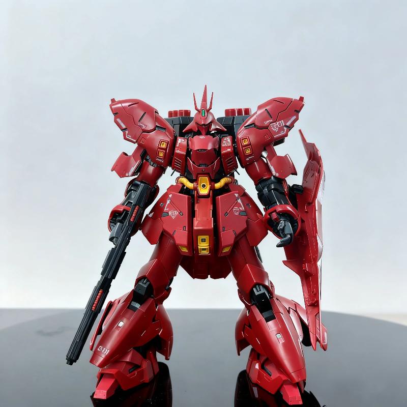 GaoGao RG Sazabi 1/144 Пластиковый Сборный Модельный Комплект Фигурки Аниме Коллекционная Игрушка Поставляется с Водными Декалями Домашний Декор Подарок