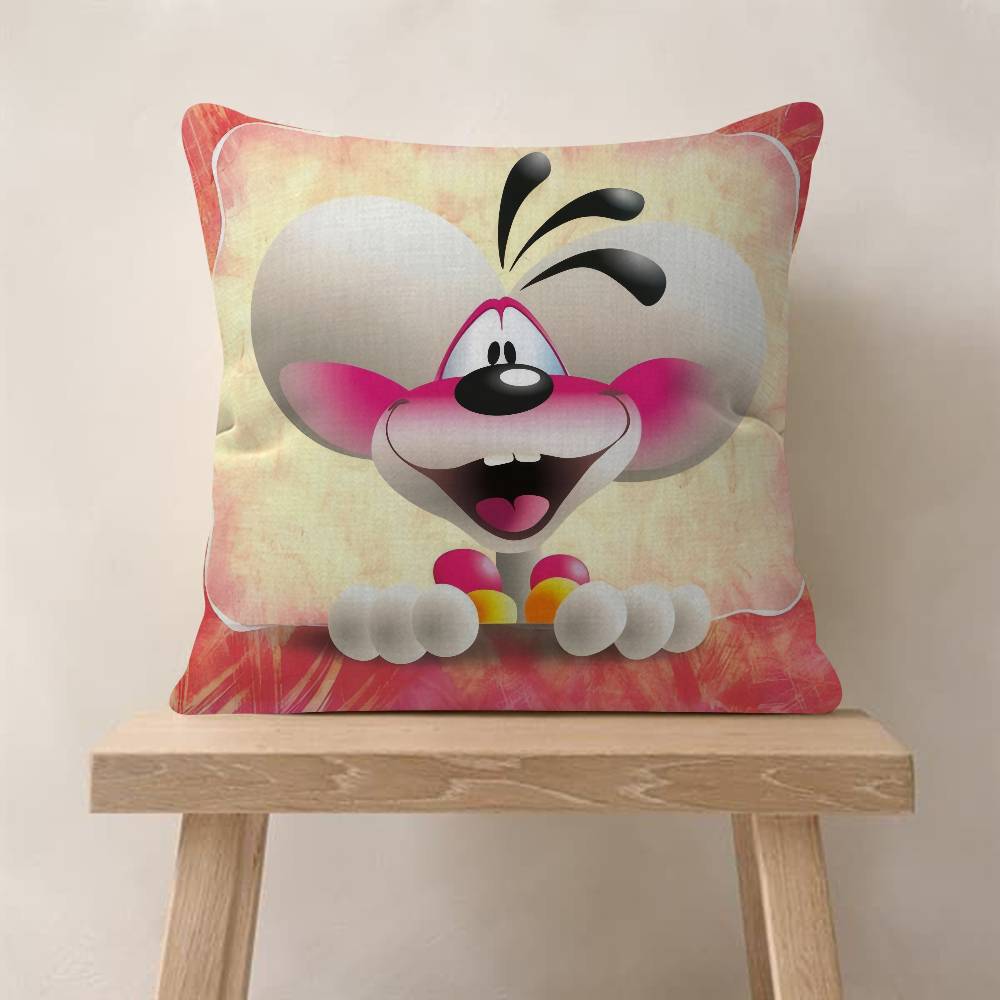 Cartoon DDiddl love cute kawaii Personalized Pillow Cover Kids Bedroom Wild Party Decor Pillowcase kid Birthday shower Gift