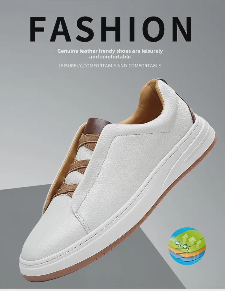 Мужские кожаные туфли без шнурков — тренд осени 2024 года: Мягкая подошва, натуральная кожа, повседневный и деловой стиль