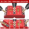 30 45 90 Degree Vertical Drilling Guide Bubble Level Angle Drill Guide  Cable Railing