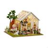 DIY Miniature Dollhouse Kits Garden House Home Decor Tiny Building with Furniture