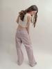 VISUS Flower Cotton Pants_Pink