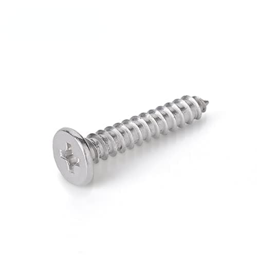 20-Piece M5 Ultra-Low Head Tapping Screw Digital Pack for Wood and Thin Steel Plates, Thin-Head Countersunk Head Screws, Flat Head Phillips Head Screw