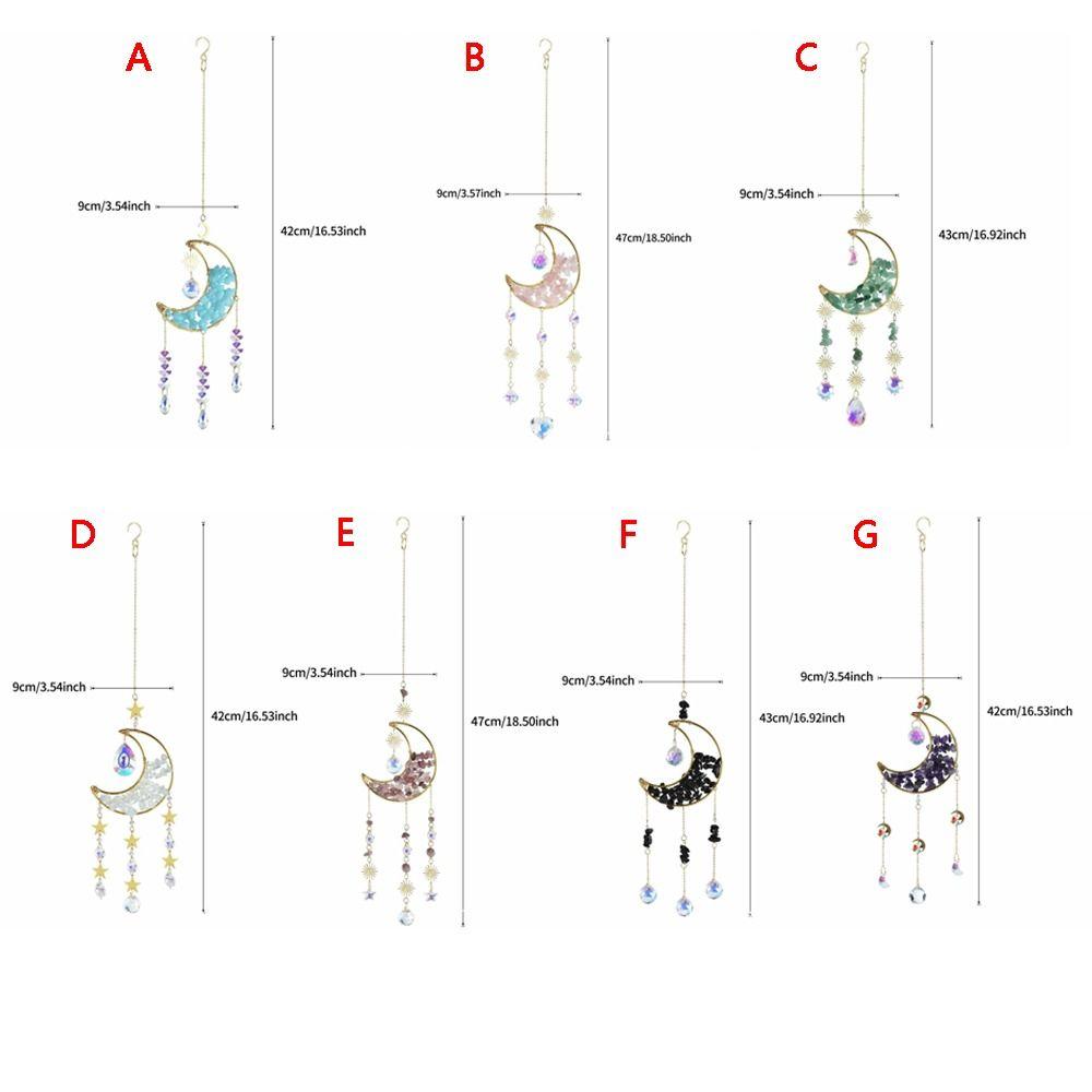 Crystal Sun Catcher Prism Colorful Wind Chimes Creative Moon Catchers Yard Garden Decor