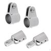 Boat Top/ Canopy 316 Stainless Steel 22mm 2pcs Tube/ Eye End Cap & Clamp Jaw Slide