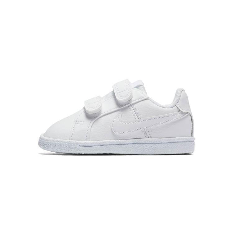 Nike Кроссовки Court Royale Casual Низкие для скейтбординга Белые для младенцев и малышей 833537-102