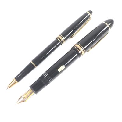 Отличный набор из двух шариковых ручек MONTBLANC Meisterstck 149, черный с золотым покрытием. Б/у.