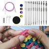 Набор Tunisian Crochet Hooks KX4B 3 мм - 10,0 мм Набор для вязания крючком Сменные крючки для вязания с сумкой для хранения Принадлежности для вязания