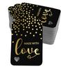 Inkdotpot Gold Foil Paper Hang Tags Made With Love Text Favor Tags 100 Pack