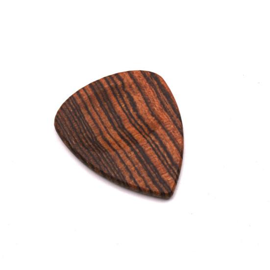 Wooden Guitar Pick Smooth Surface Burr-Free Compact Size Portable Handcrafted Guitar Pick Accessories