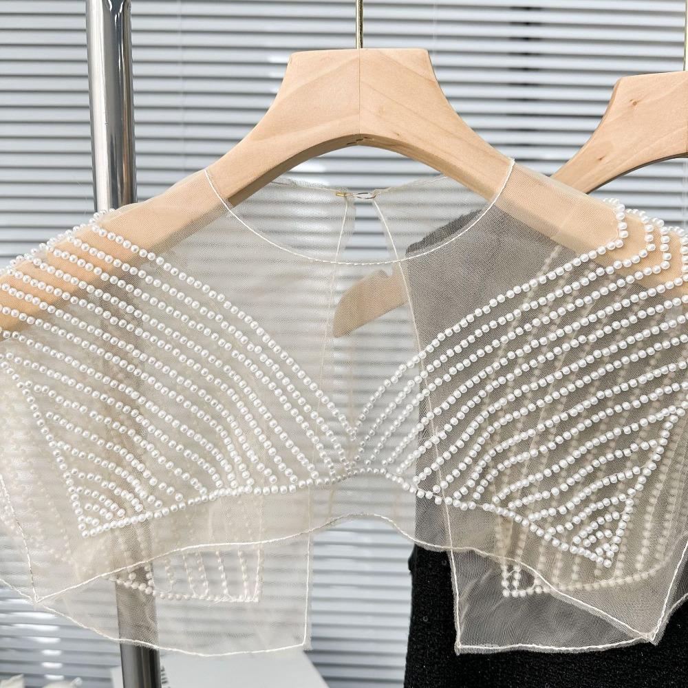 Шаль на шнуровке Шаль Динчжу Воротник-шаль Съемный воротник для рубашки Женский кружевной воротник