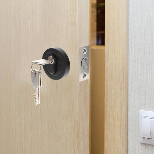 TEHAUX Door Lock, Door Knob with Key, Keyed Deadbolt Lock, Locked Door Handle, Exterior Door Knob, Door Lever Handle, Single-Sided Deadbolt, Door Lock