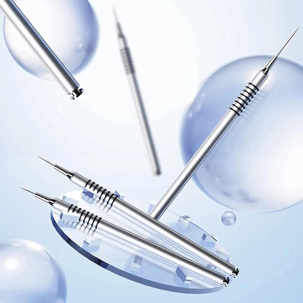 6Pcs/set Nail Art Liner Brushes Nail Art Design Brush Striping Thin Long Lines Dotting Drawing Pen UV Gel Polish Painting Brushes