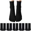 SLEEPSINERO Set Breathable Cotton Sizes Women's Ankle-Resistant Five-Toe Socks, 5-Pair [Moisture-Wicking, Quick-Drying, Antibacterial, Odor-Resistant,