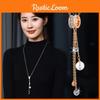 Elegant Korean Style Long Sweater Necklace With Tassels And Geometric Accents For Fashion Lovers
