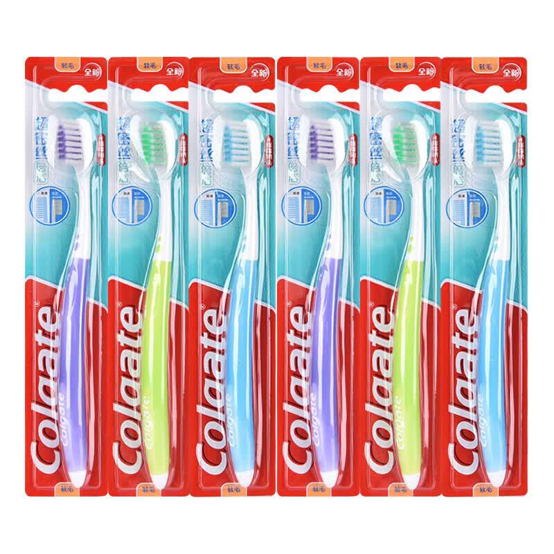 Colgate Ультрамягкие зубные щетки с плотной щетиной, 6 шт.