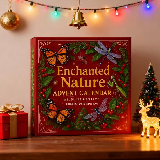 Nature’s Trick Advent Calendar Christmas Countdown Box 24-day Advent Calendar Festive