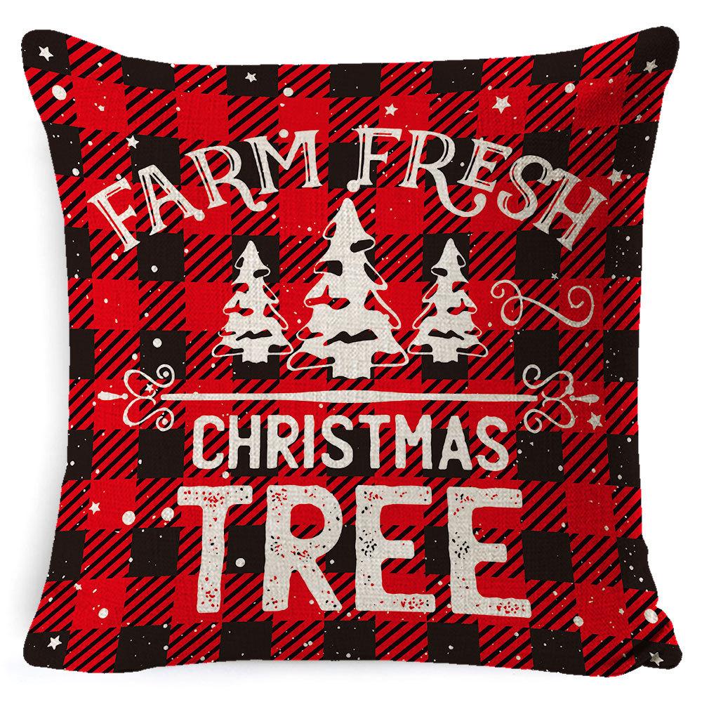 Christmas Pillow Case Christmas Light Luxury High-end Pillow Family Bed Pillow Case Home Cushion Bed Pillow