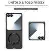 Гладкий чехол для Samsung Galaxy Z Flip 8 ZFlip 7 6 5 4 3 Защита камеры Магнитная беспроводная зарядка Защита от царапин Жесткая крышка