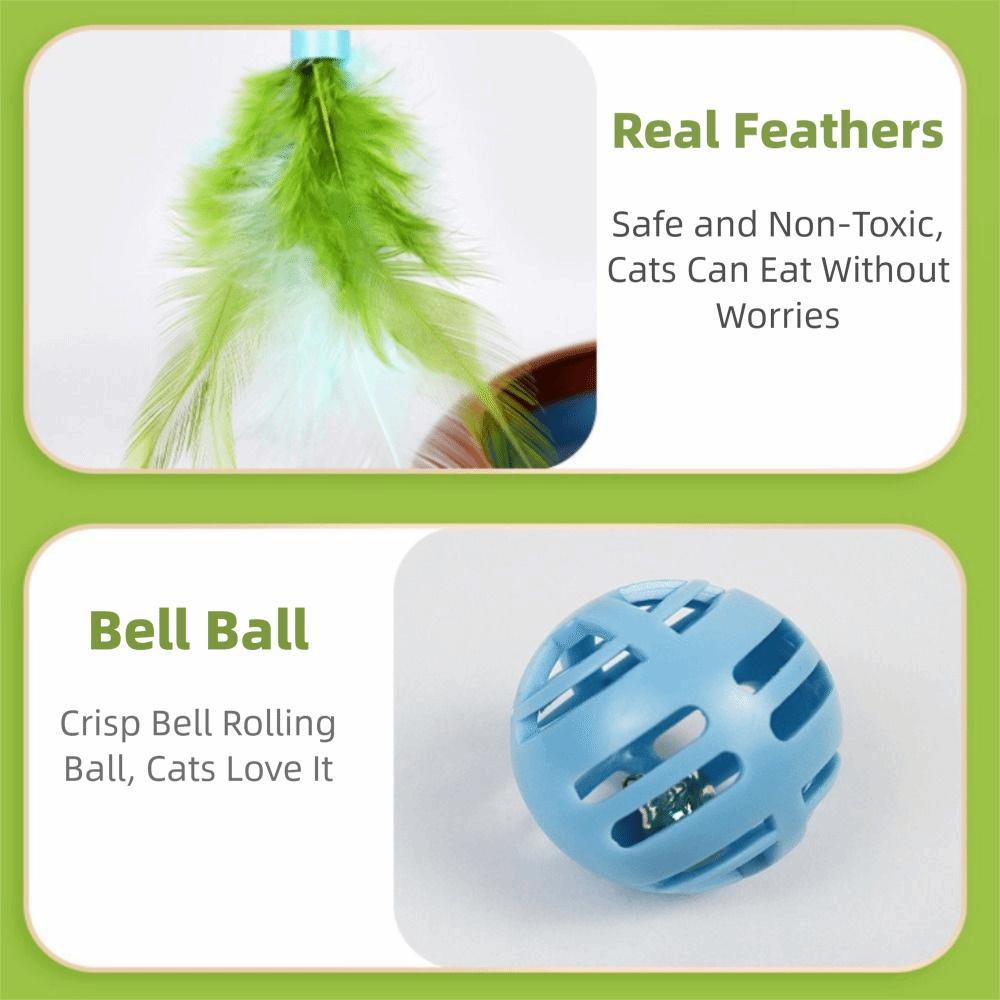 Interactive Pet Electric Cat Toy 360° Rotating Cat Specific Toy  Pet Exercise