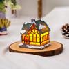LED Christmas Light House Miniature House Xmas House Miniature  for Christmas Party