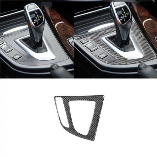 For BMW 3/4 Series 3 GT 13-18 Carbon Fiber style Car Gear Shift Panel Frame Trim