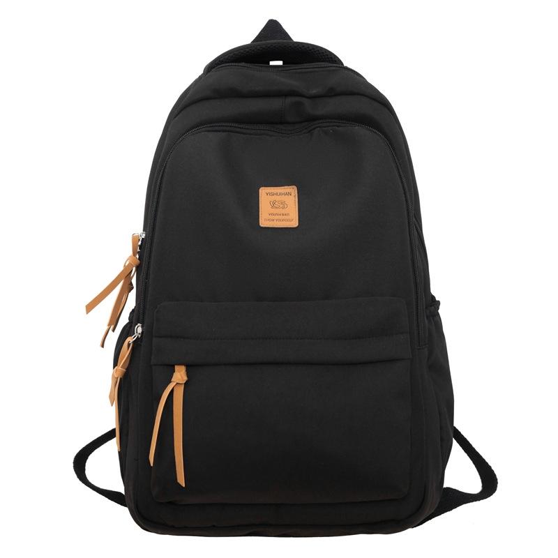 Школьный рюкзак, однотонный рюкзак для старшеклассников, студенческий кампус, рюкзак для женщин и мужчин