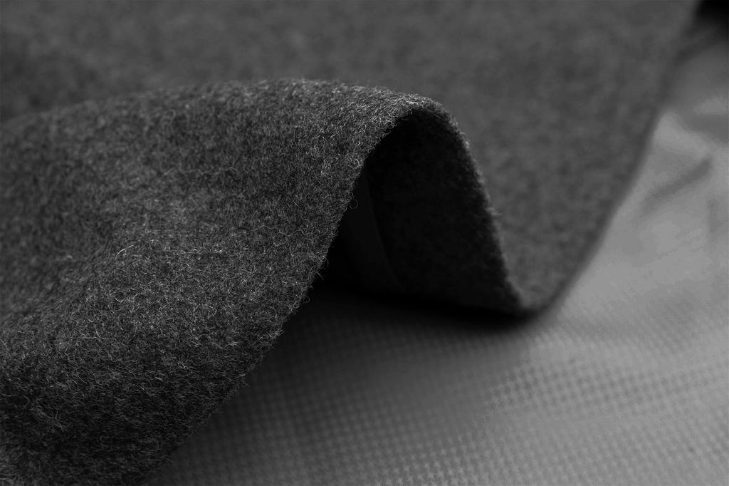 Japanese Style Loofah Wool Blend New [KYOETSU] Coat, Cape, Poncho, Collar, 21, Material, Women's (M, Gray)