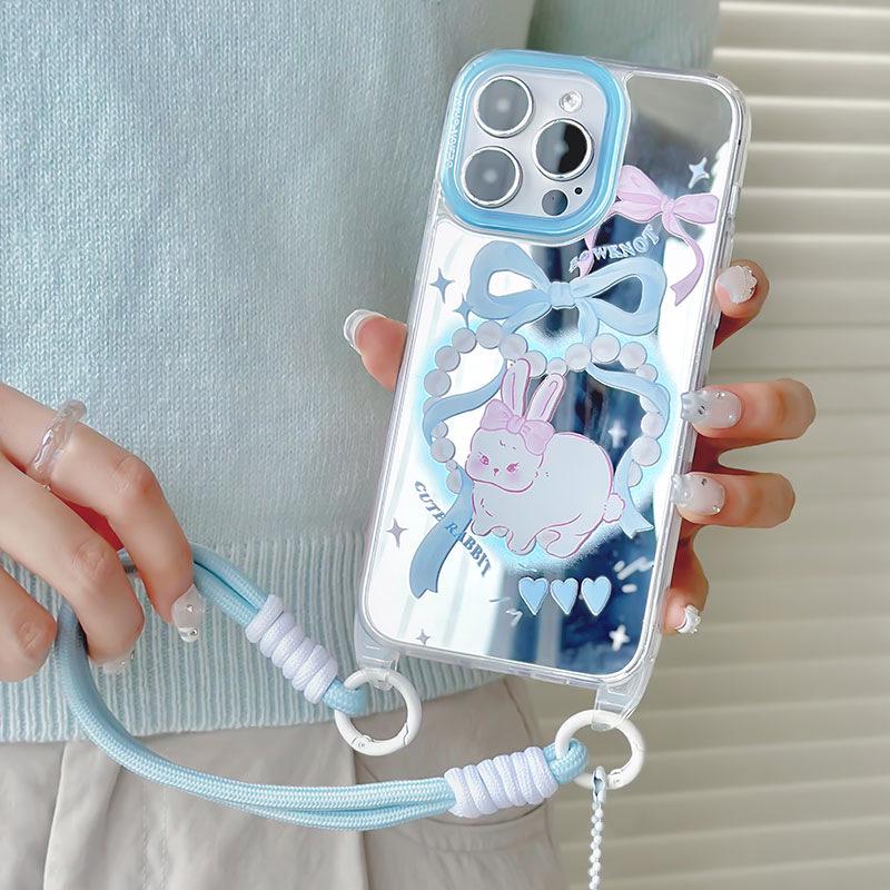 Zhitai Summer Lanyard Mirror Case for iPhone 14 Pro Max and iPhone 15 Pro