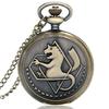 Fullmetal Alchemist Quartz Pocket Watch Analog Vintage Fashion Gifts