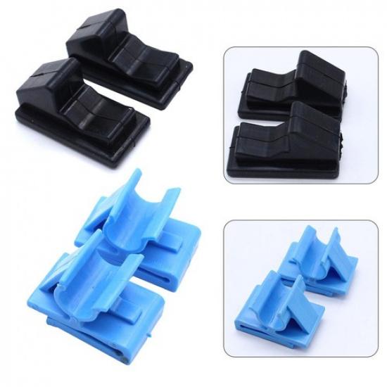 Clips Glove Box Hinge Interior Replacement Black + Blue Bumpers Stoppers