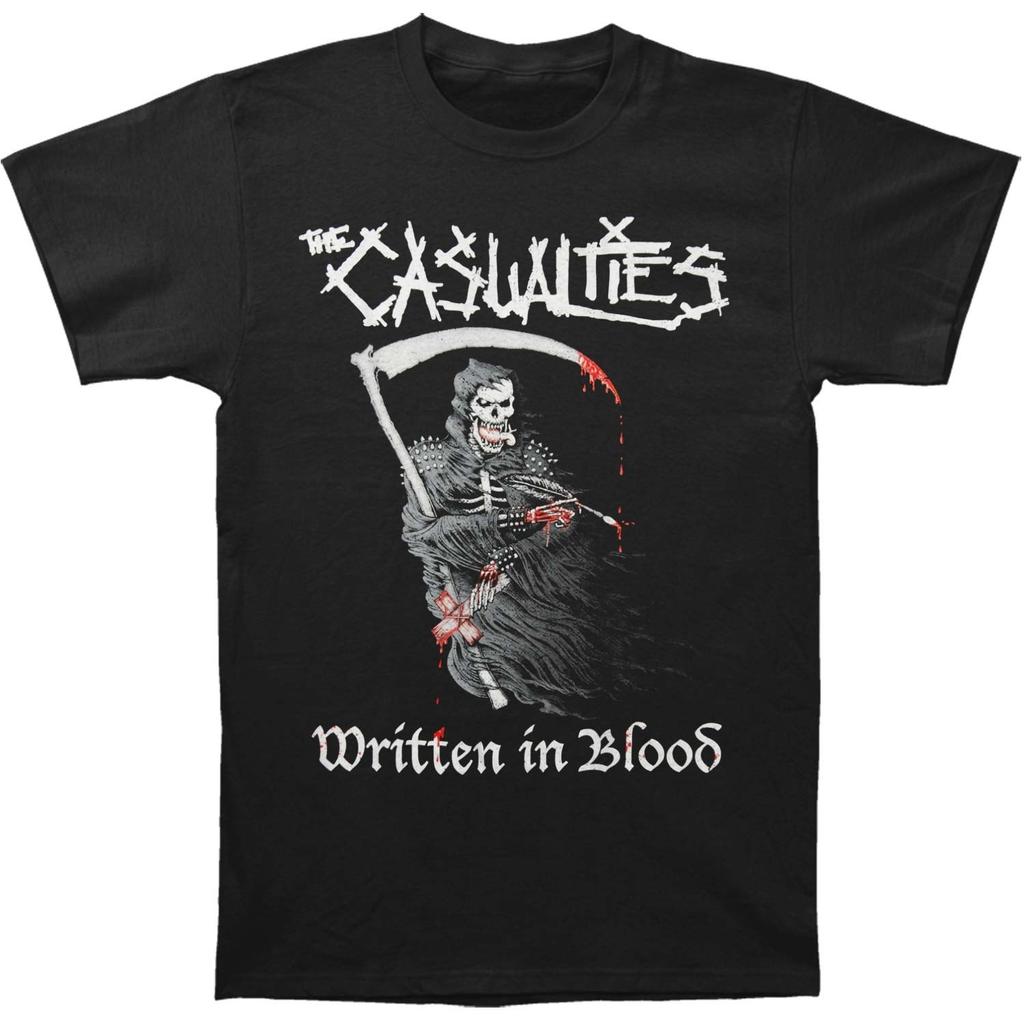 Мужская футболка Casualties Written in Blood Маленькая Черная