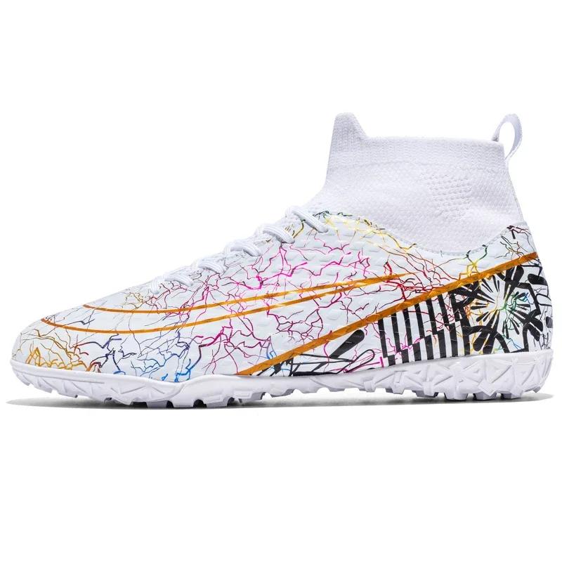 Men Soccer Shoes Society Football Boots Original Professional Casual Cleats Sports Indoor Field Studded Training Football Shoes