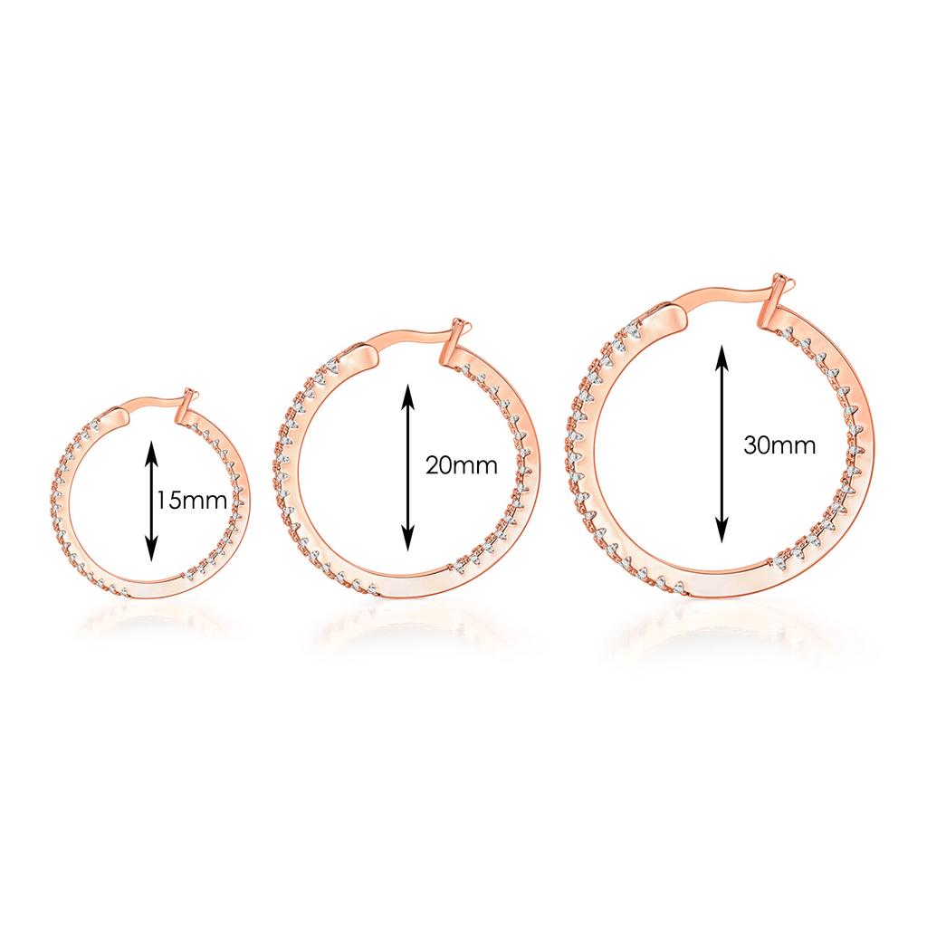 Hoop Earrings for Women Fashion Trend Micro-inlaid Zircon Small & Big Pierced Cartilage Ear Hoops Punk Jewelry Accessories E398