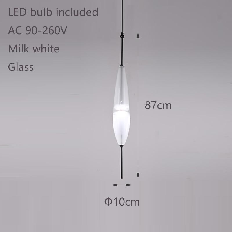 Скандинавский креативный синий стеклянный подвесной светильник, градиентный стеклянный подвесной светильник, гостиничное освещение, украшение для бара и ресторана, светодиодные светильники