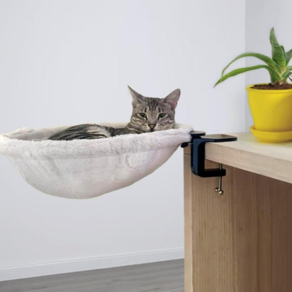 Breathable Mesh Cat Bed Desk Space Saving Foldable Cat Nest Hammock New Window Cat Bed Balcony Use