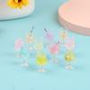 2Pcs 1/12 Dollhouse Miniature Juice Cup Mini Cocktail Drinks Toy For Doll House