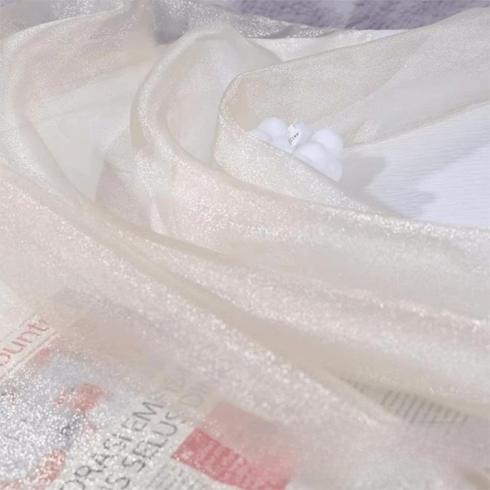 Блестящая Тюлевая Ткань Мягкая Флуоресцентная Ткань Органза Ткань Органза с Блеском Сценический Свадебный Декор